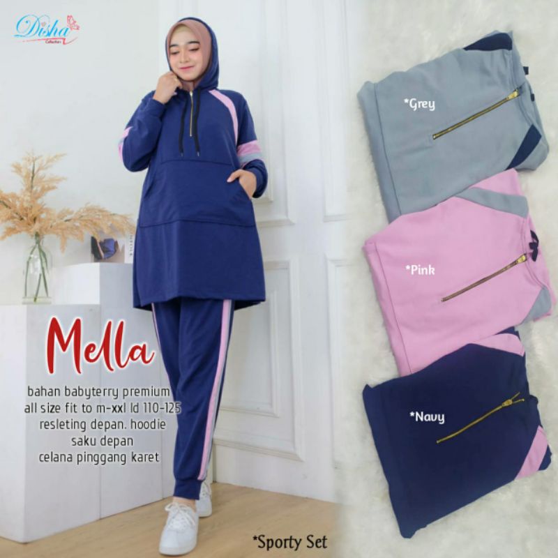 Setelan Olahraga Muslimah Mella