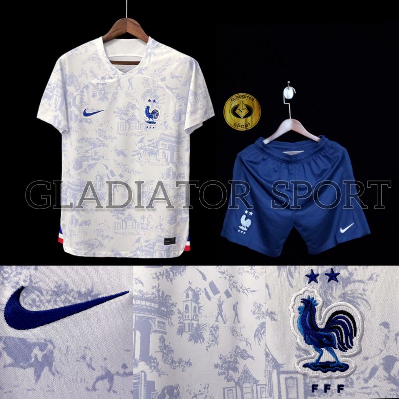Setelan Jersey France Away New World Cup 2022 Grade