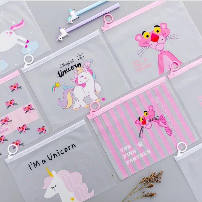 

TEMPAT PENSIL TEMPAT MAKE UP ZIPPER POUCH KOTAK PENSIL ZIPLOCK FANCY UNICORN SANRIO KAKTUS BEAR LUCU