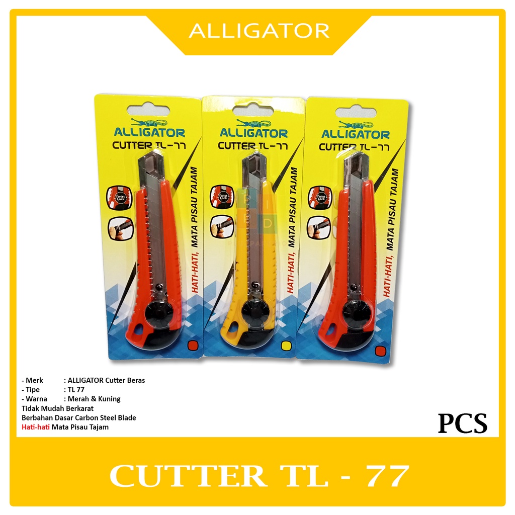 Alligator Cutter Besar - TL 77 Mata Pisau Tajam dan Kunci Putar - Pcs