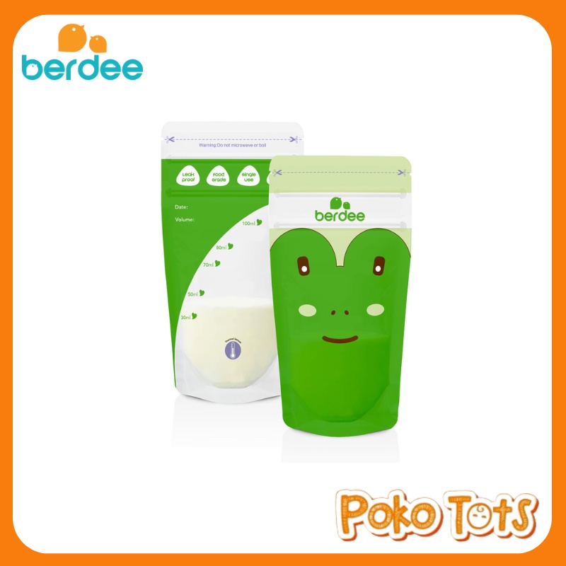 Berdee Breastmilk Storagebags 100ml Isi 30pcs Kantong Penyimpanan Asi Breast Milk WHS