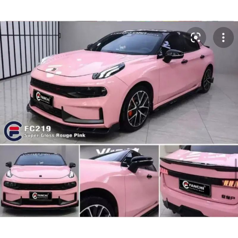 Sticker Fanchi FC219 Super Gloss Glossy Rouge Pink Premium Wrap per 50cm