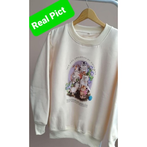 DTF Animal Friendly Sweater Wanita Premium Ready