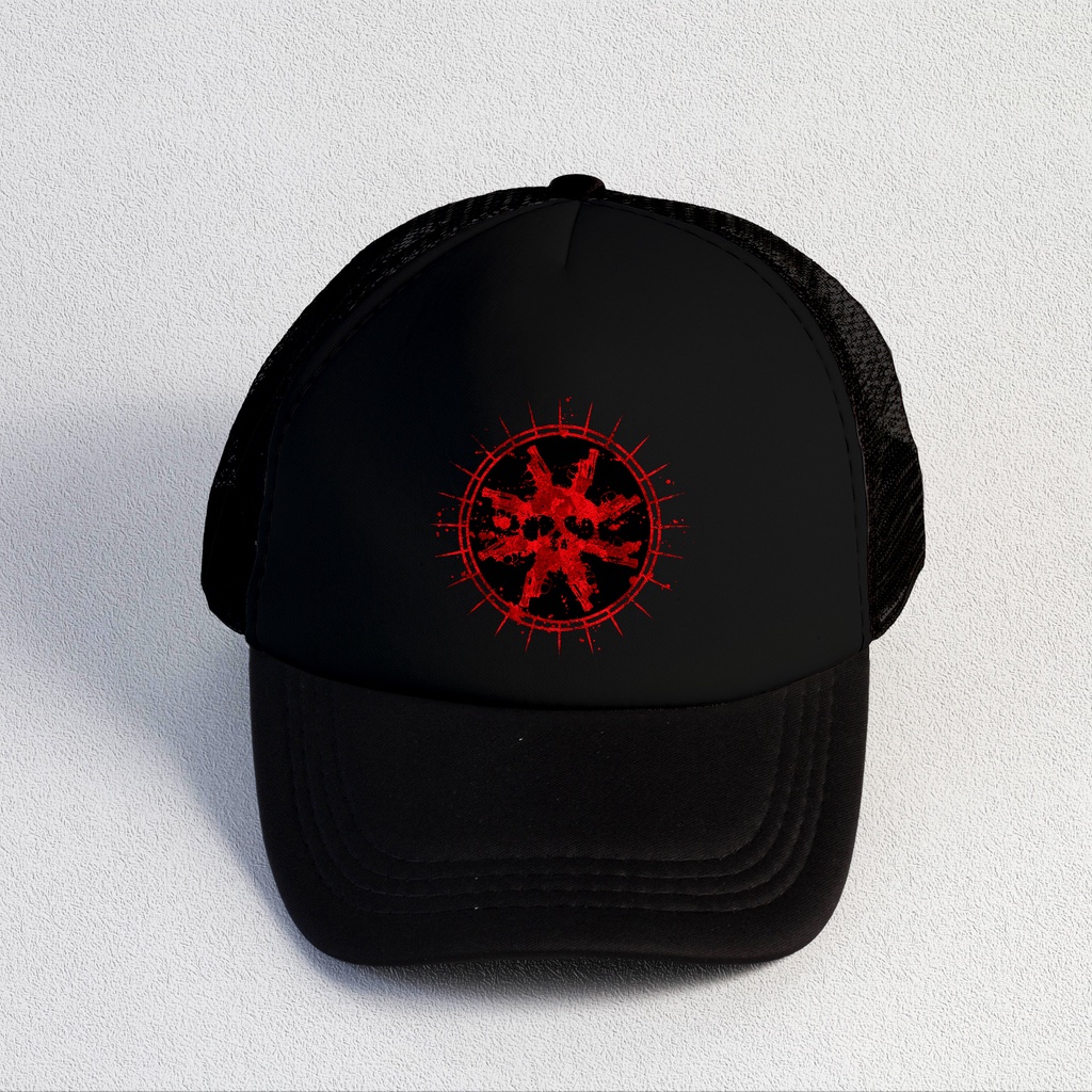 Burgerkill | Trucker Hat Best Seller | Topi Pria | Topi | Trucker | Topi Band | Baseball | Band | Topi Jaring | Topi Sablon | Head Studio