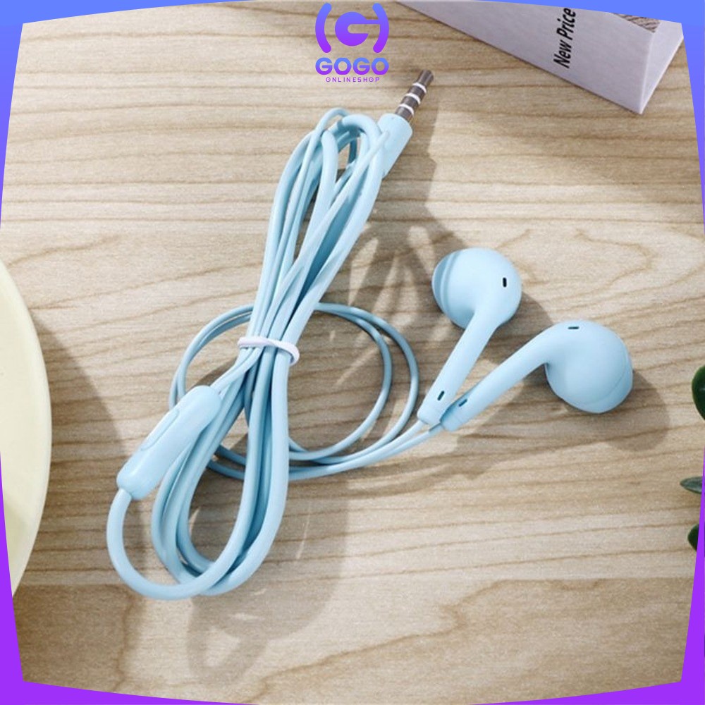 GOGO-C394 Headset Macaron Matte Color U19 Hifi / Handsfree Mate Colorfull Earphone Hifi Extra Bass / Hansfree Stereo U19 Warna Warni