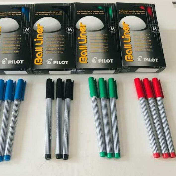 

New - Pulpen Balliner Original Pilot / Ball Liner 0.8mm BL-5M 1 Lusin ✓