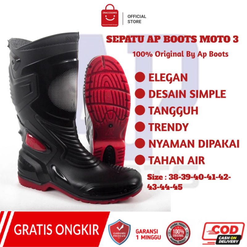 Sepatu Berkebun Ap Boots Apboots Moto3 Pria Wanita Trekkers Termurah