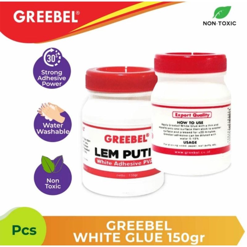 

White Glue Greebel 150gr / Lem Putih Greebel