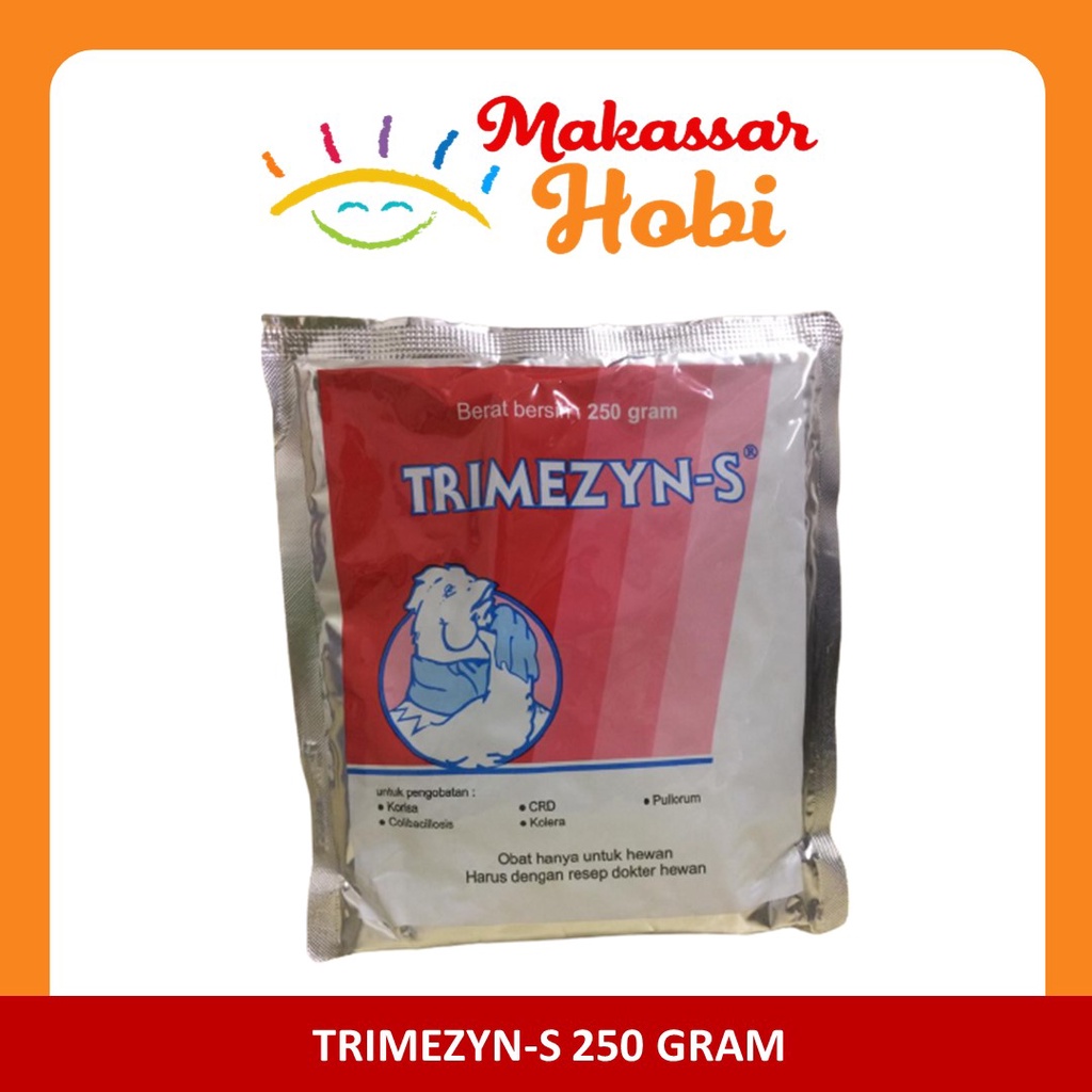 Trimezyn S 250 gr Obat Ayam Korisa Colibacillosis CRD Kolera Pullorum