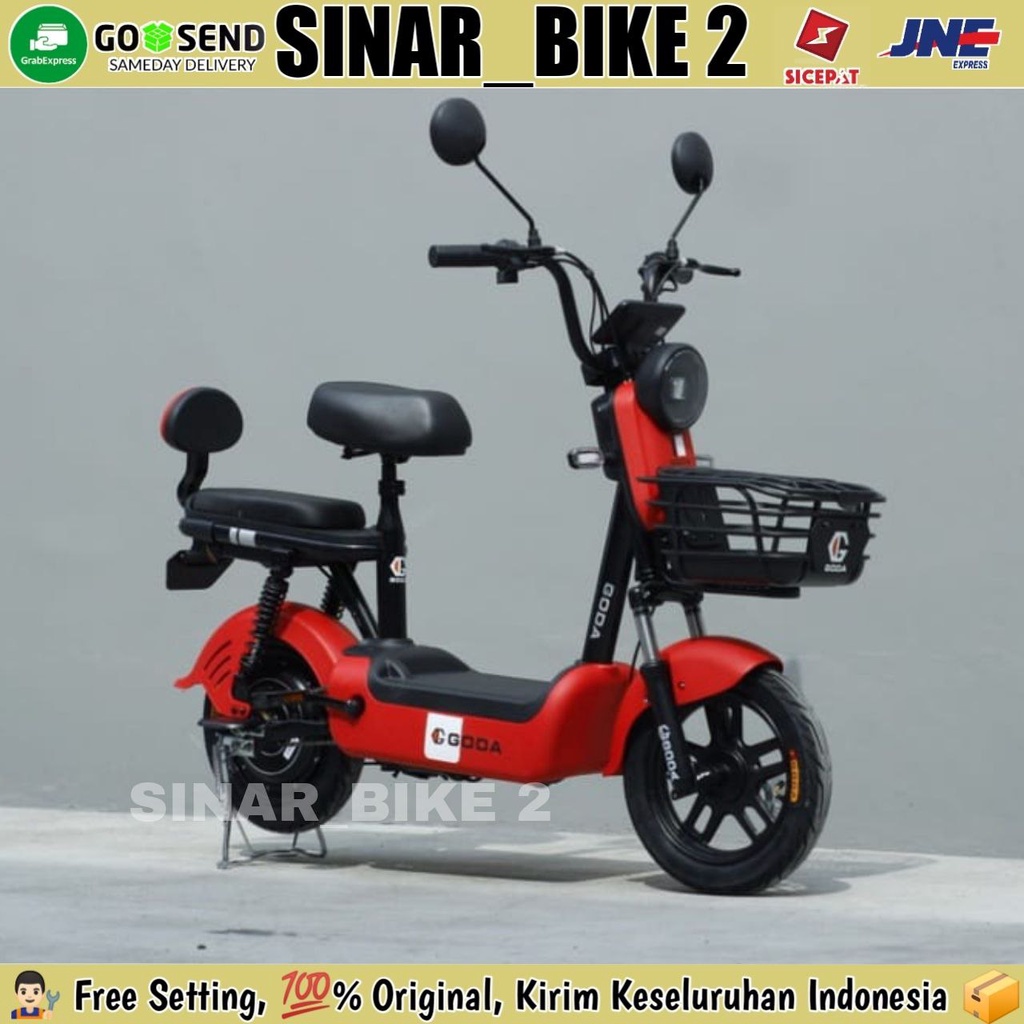 Sepeda Motor Listrik E-Bike Goda 125 500 Watt,, UOU US1 Viper Golden 500 Watt