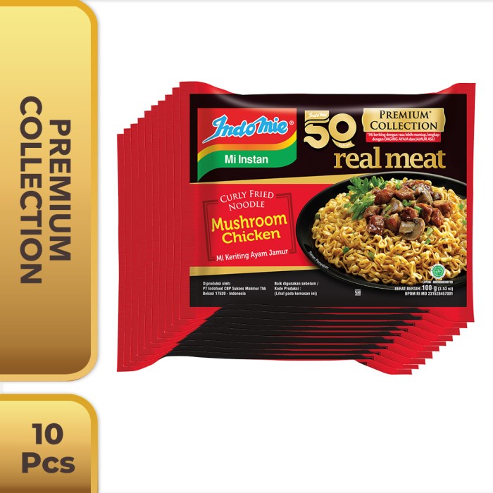 

PROMO 10 Pcs - Indomie Real Meat Ayam Jamur