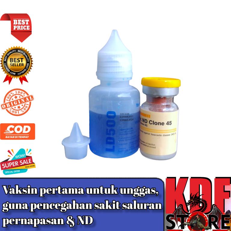 VAKSIN MEDIVAC ND CLONE 45 - vaksin unggas dosis 500 pencegahan penyakit aratan