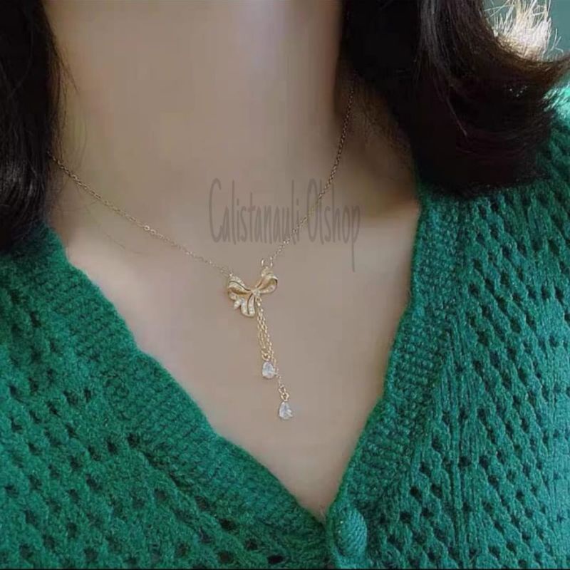 KALUNG DEWASA TITANIUM FASHIONABLE PERHIASAN EMAS KOREA ANTI KARAT DAN ANTI LUNTUR