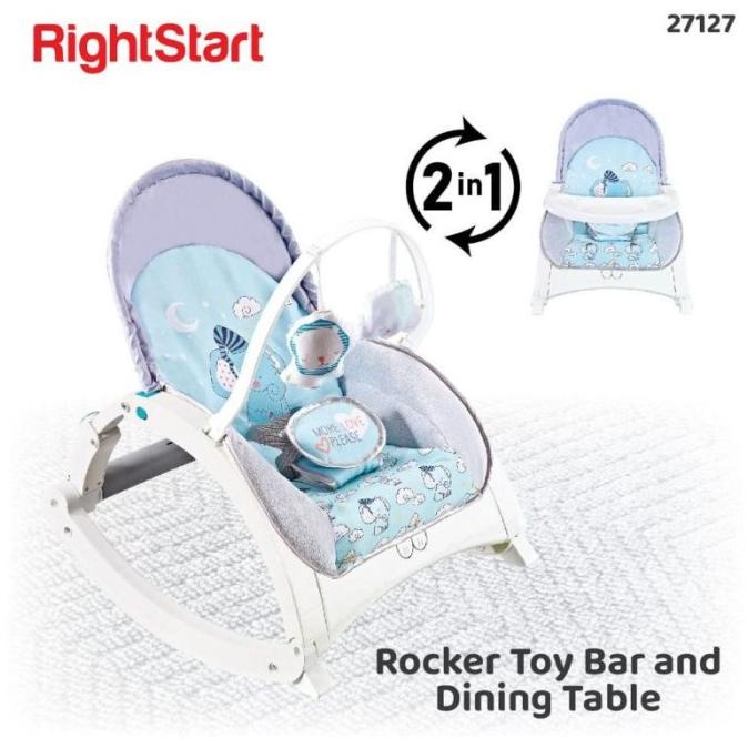 Right Start Rocker With Dining Table Bouncer Bayi