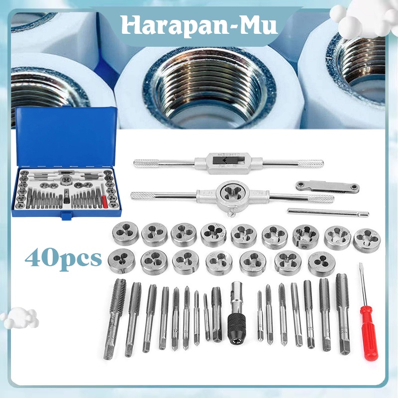 Jual Isi 20 Hand Tap And Dies Senai Set Tap Die Set Tap Set Tekiro Tap