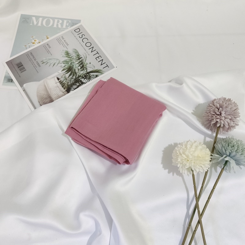 Paris Premium Voal // Paris Premium // Segi Empat Paris Polos-dusty pink