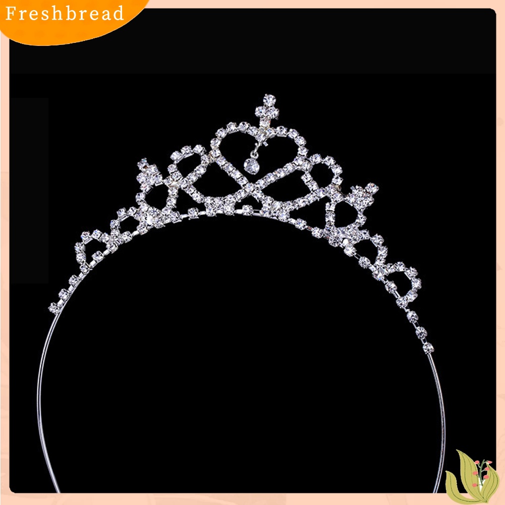 (Fresh) Bando Anak Perempuan Model Mahkota Tiara Princess Berlian Imitasi Untuk Pesta / Dansa