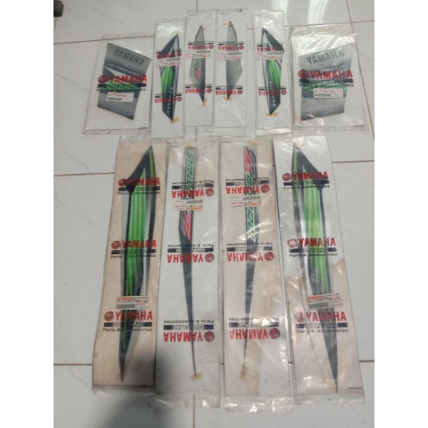 striping Yamaha Nouvo Nuvo Nuovo z hitam silver livery hijau Ori