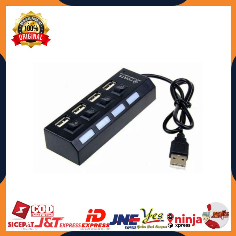 [COD] USB HUB SAKLAR 4 PORT ON/OFF HIGH SPEED / USB HUB SAKLAR 2.0 ORIGINAL