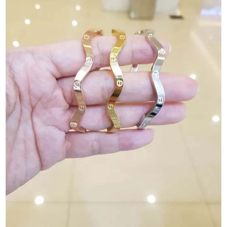 Cod gelang titanium perhiasan wanita import