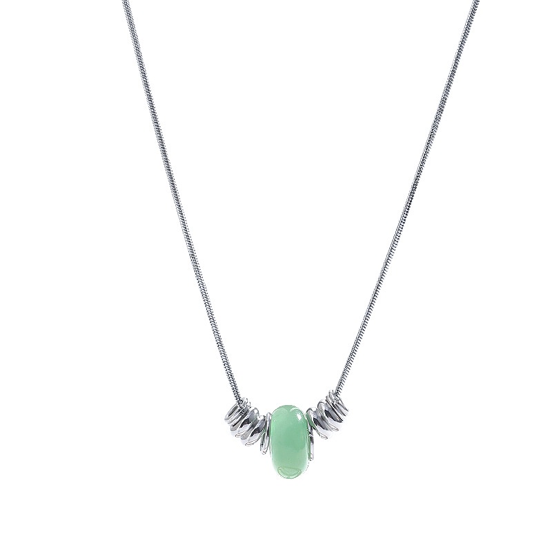 Kalung Choker Bahan Titanium steel Gaya China Retro
