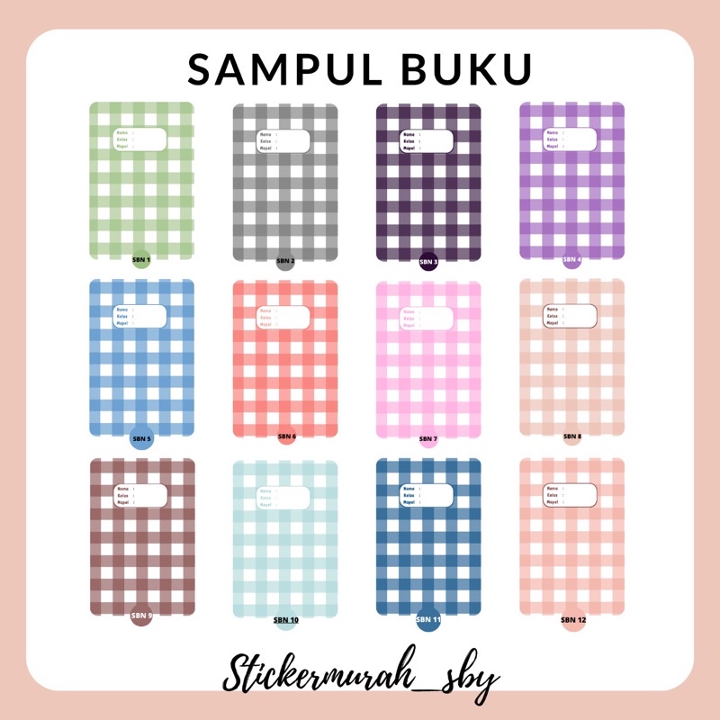 

10pcs Sampul buku sidu/bigboss request nama