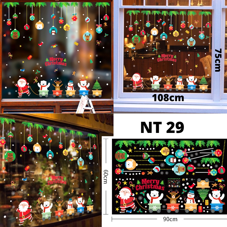 WALLSTICKER WALL STIKER STICKER NATAL WALLSTIKER SETIKER WALLSTICKER TEMA POHON MOTIF NATAL WALSTIKER WALLPAPER PAPER MERRY MERY CHRISTMAS CRISTMAS 2022 SANTA CLAUSE TAHUN BARU DEKORASI HIASAN DINDING TEMBOK PINTU KACA JENDELA RUMAH NATAL 2022