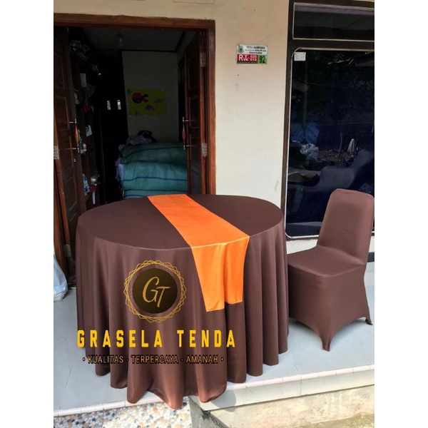 Cover round table / taplak meja bulat LOTTO