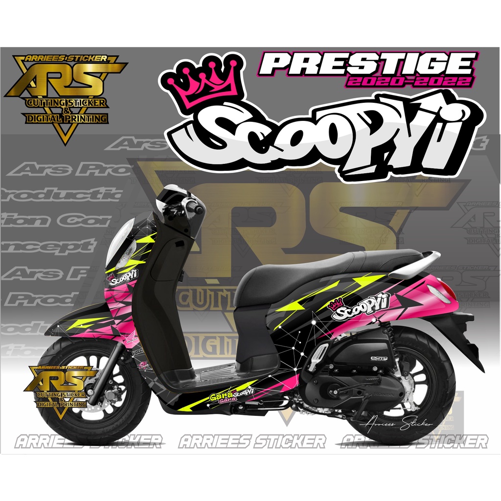 DECAL ALL NEW SCOOPY 2022 FULLBODY STICKER SCOOPY PRESTIGE 2020 . 2021 . 2022 FULL BODY DEKAL STIKER