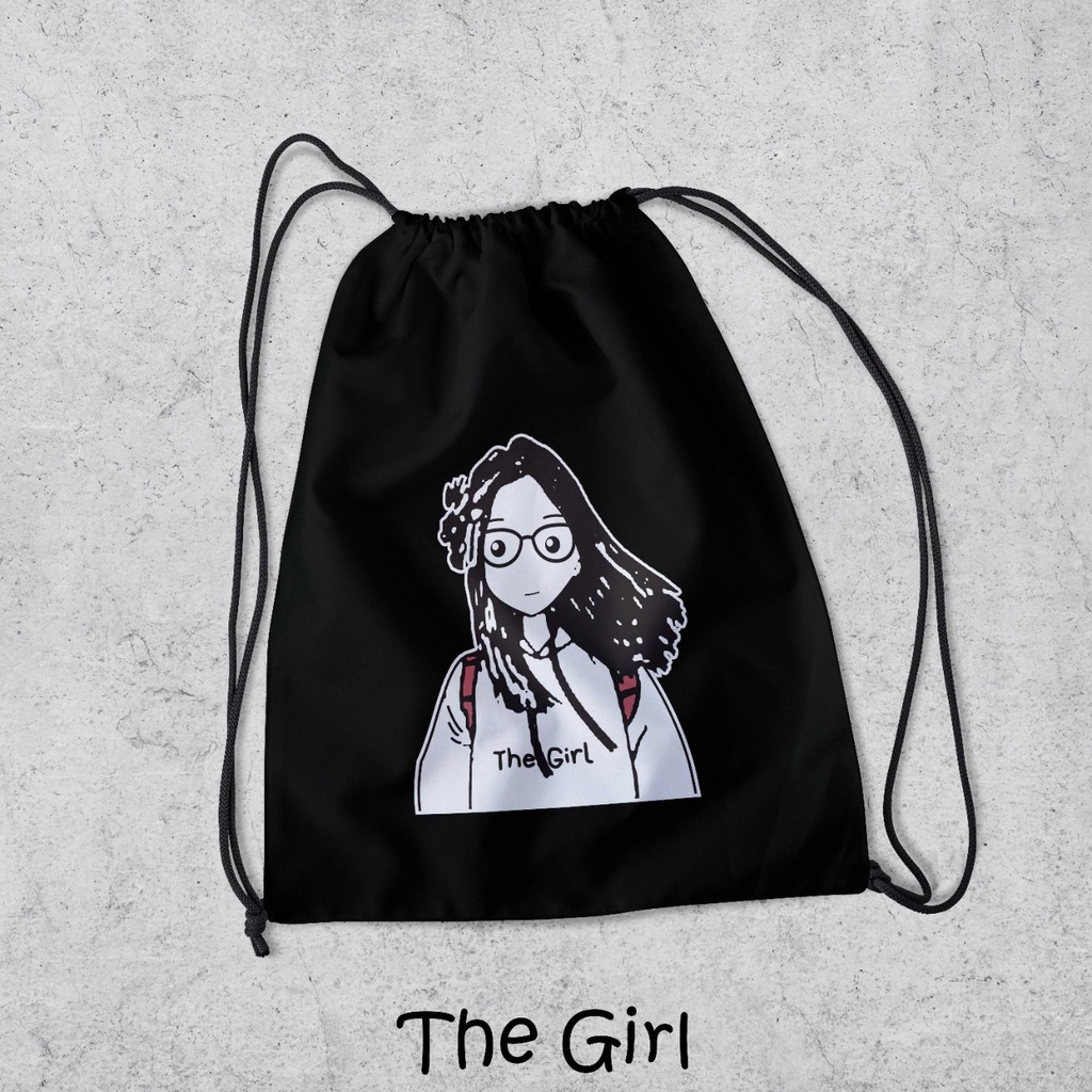 ZCO - Tas Serut Multifungsi Untuk Olahraga Sekolah Futsal Basket Berenang Tas Serut Love Yourself