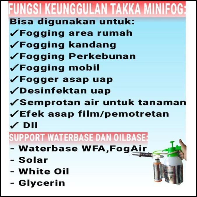 Promo Mesin Fogging Mini Takka Efektif Untuk Pengendalian Nyamuk Dbd