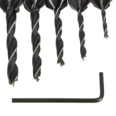 mata bor countersink 7 pcs mata bor kayu lobang baut mata bor hss