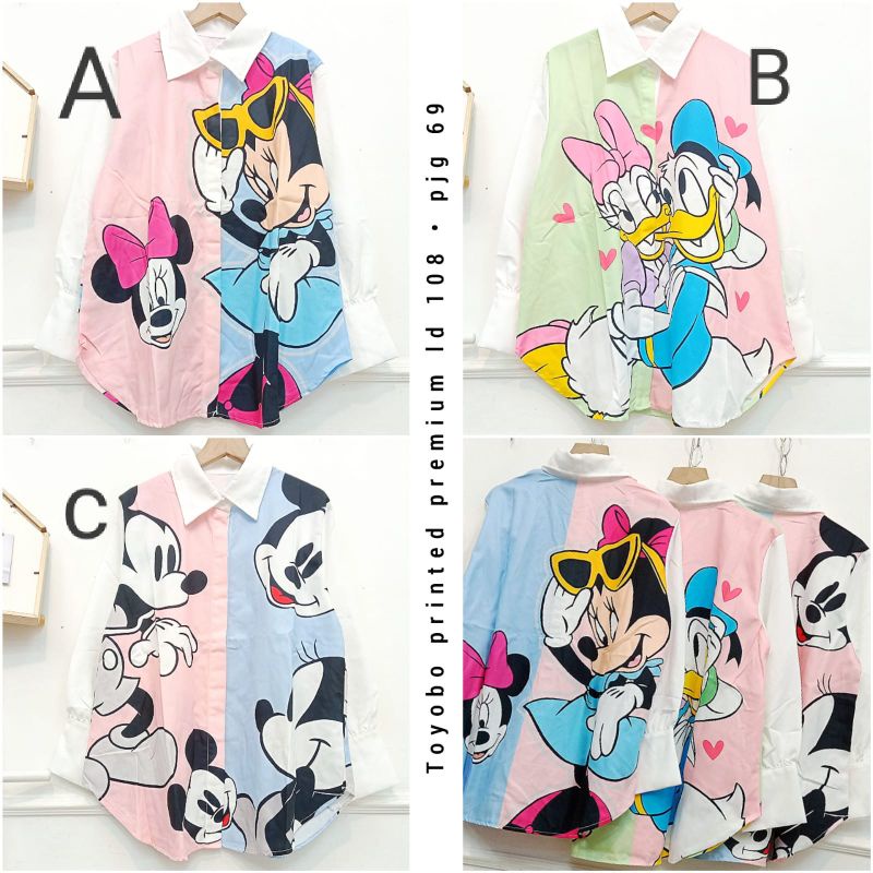 blouse catton toyobo printed conbi premium