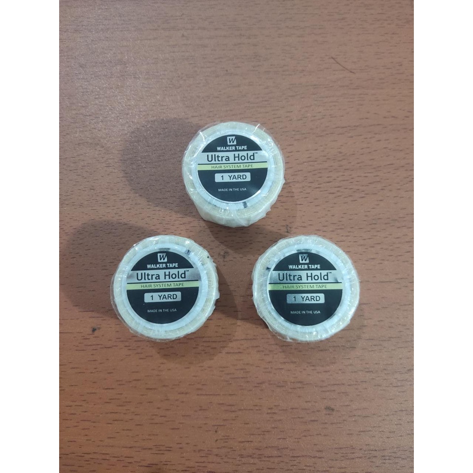

isolasi Walker tapeadhesive lem double tape rambut toupee wig ULTRA HOLD 2 cm x 1 yards ( B027A )