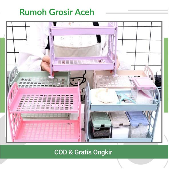 {ACEH} RAK MEJA 2 SUSUN Mini