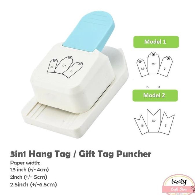 

Hang Tag, Gift Tag, Hang Tag Puncher 3In1 Label, Pembolong Kertas
