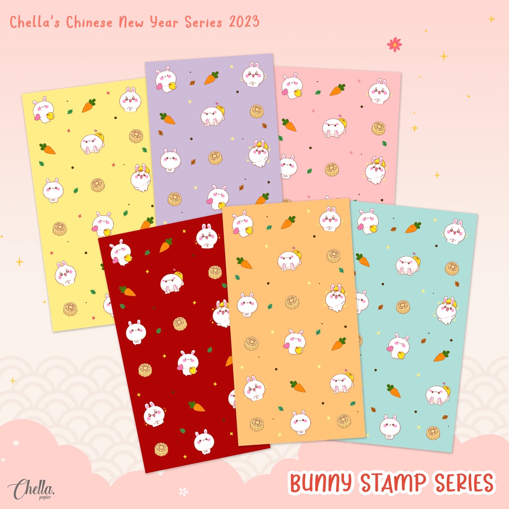 

CUSTOM ANGPAO IMLEK 2023 - BISA TULIS NAMA (isi 6 pcs) : BUNNY STAMP SERIES 6 warna