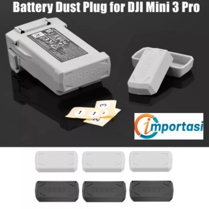 Silicone Silikon Dust Plug Cover Battery Connector DJI MINI 3 PRO Tutup Baterai Pelindung Lubang Batere