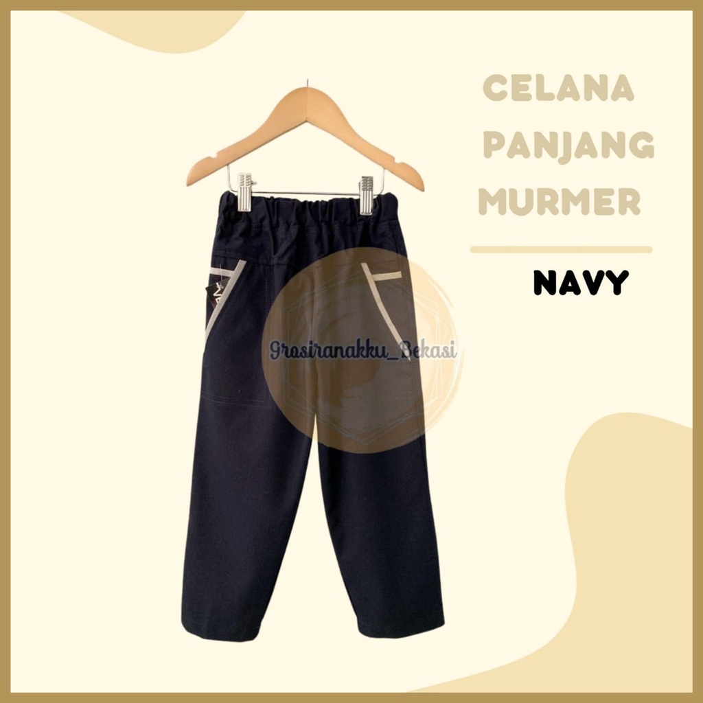 Celana Anak Panjang Murmer Navy size 3-5Tahun