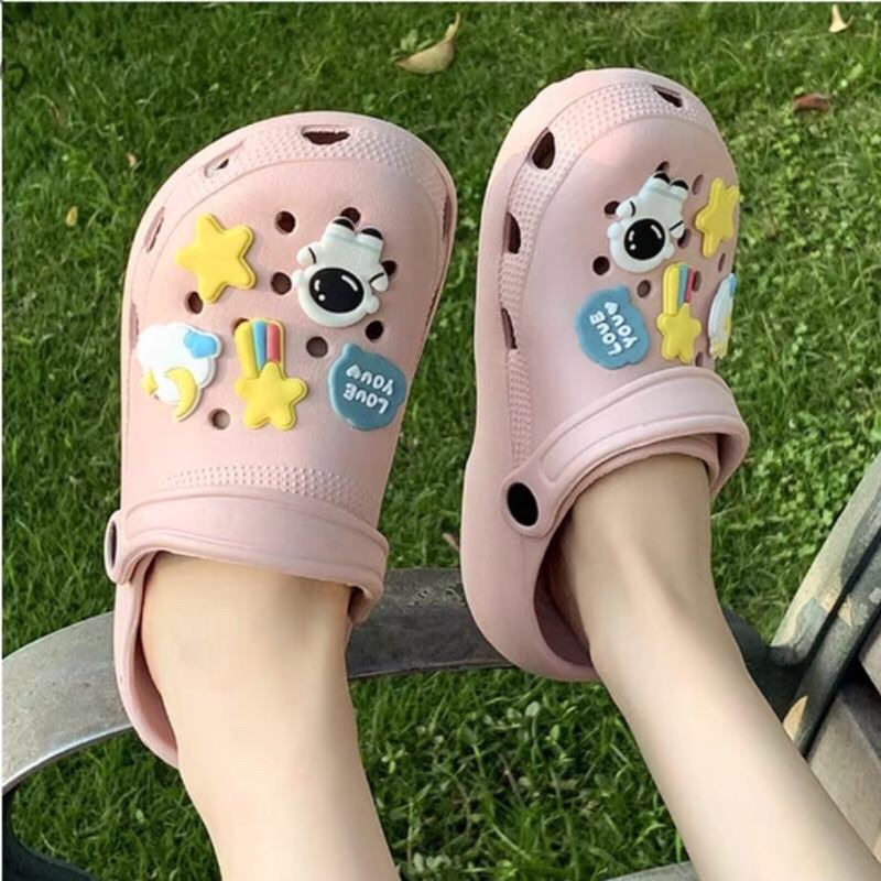 SG23005 syafniegalery Sandal Wanita Import ASTRO CRO sandal rubber