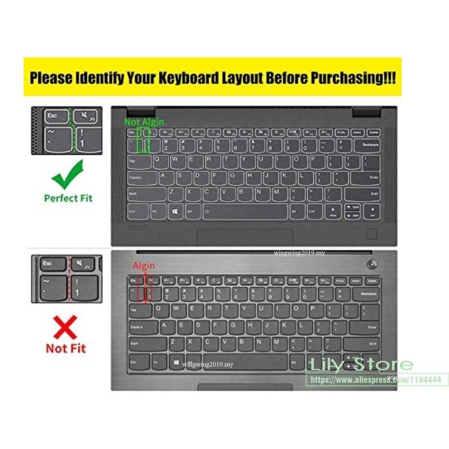 2 in 1 Pelindung Keyboard laptop Lenovo YOGA Duet 2020 / Lenovo Ideapad Miix 520 MIIX520 Bahan TPU