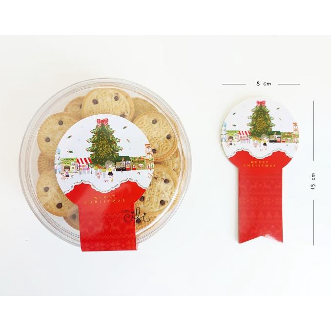 

Buruan serbu] (SC041) stiker christmas KOTA NATAL untuk toples 500gr (uk 8x15cm)