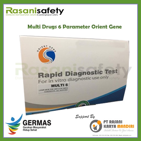 Rapid Test Kit Drugs Orient Gene Multi Drug 6 Parameter Urine Tes Narkoba Isi 25 Strip