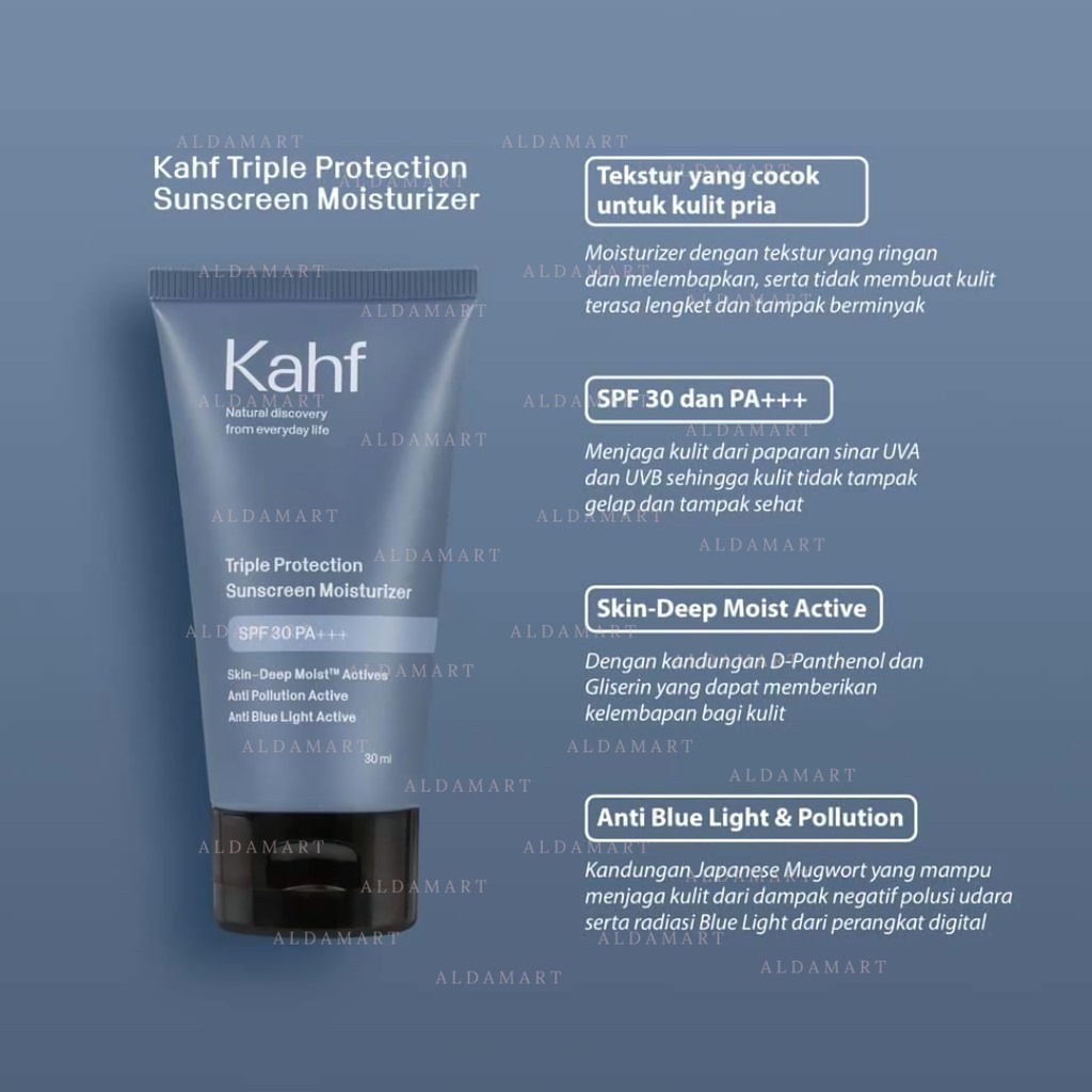 KAHF Triple Protection Sunscreen Moisturizer SPF 30 PA+++