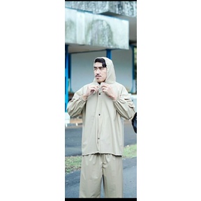 JAS HUJAN LARIZO PVC 025, MANTOL BAHAN TEBAL KARET ELASTIS  STELAN BAJU CLANA RAINCOAT PRIA WANITA ANTI REMBES