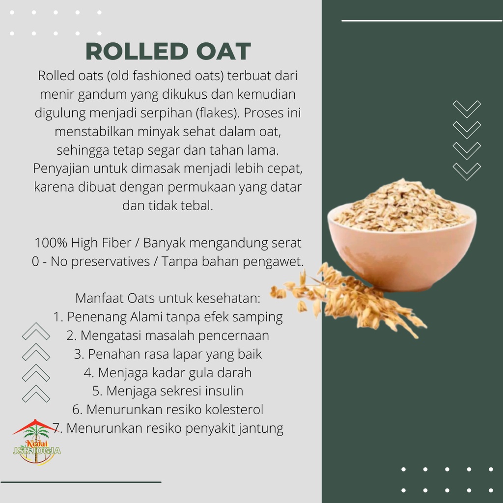 rolled oat 250 gram