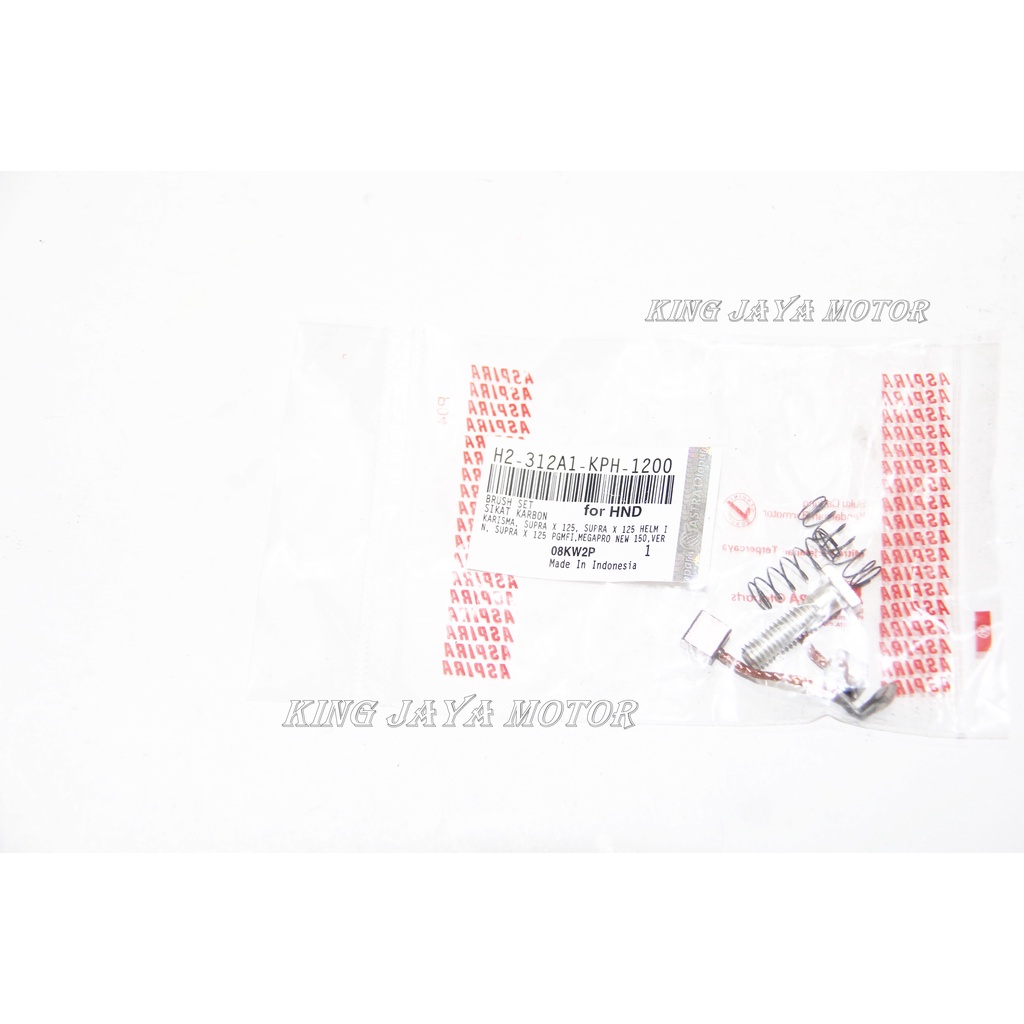 COOL STARTER SUPRA X 125 KARISMA MERK ASPIRA ARANG STATER KUALITAS ORI H2-312A1-KPH-1200