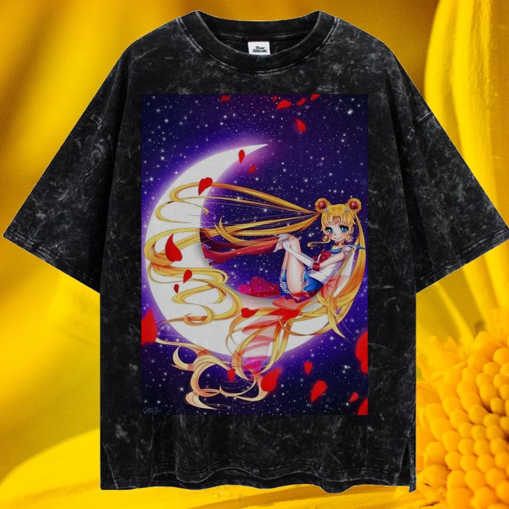 LASTHOPE 'SAILORMOON' OVERSIZE WASHING TSHIRT / KAOS ATASAN TSHIRT TEE WASHING ACID WASHED STONEWASH