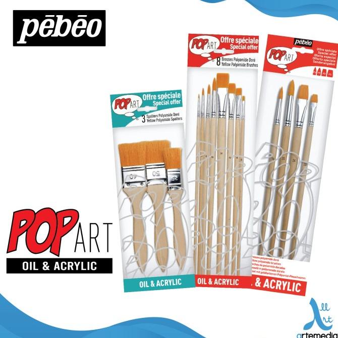 

[COD] Kuas Lukis Pebeo Yellow Polyamide Oil and Acrylic Brush Set TERBATAS Kode 1241