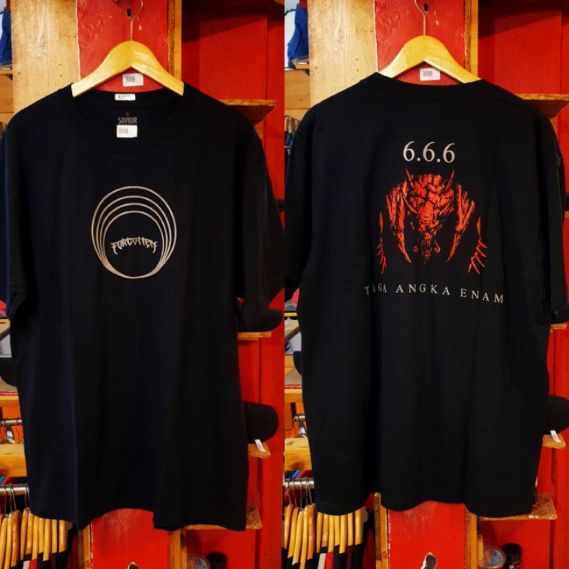 KAOS PENDEK FORGOTTEN ORIGINAL LOKAL BRAND - KAOS METAL FORGOTTEN DISTRO